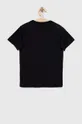 Παιδικό βαμβακερό μπλουζάκι Quiksilver μαύρο