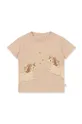 różowy Konges Sløjd t-shirt bawełniany dziecięcy Dziecięcy