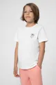 λευκό Παιδικό βαμβακερό μπλουζάκι 4F Παιδικά