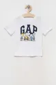 biały GAP t-shirt dziecięcy Dziecięcy