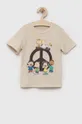 beżowy GAP t-shirt dziecięcy Dziecięcy