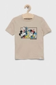 beżowy GAP t-shirt bawełniany dziecięcy x Disney Dziecięcy