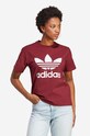 adidas Originals t-shirt Planet friendly maroon IB7422