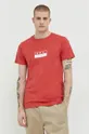 rosso Solid t-shirt in cotone Uomo