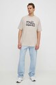 Karl Lagerfeld t-shirt beżowy 531221.755280