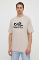 Karl Lagerfeld t-shirt 531221.755280 beżowy SS24