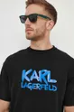 čierna Tričko Karl Lagerfeld