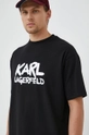 czarny Karl Lagerfeld t-shirt