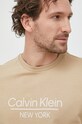 Calvin Klein t-shirt bawełniany beżowy K10K110793.PPYX