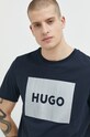 Одяг Бавовняна футболка HUGO 50484783 темно-синій