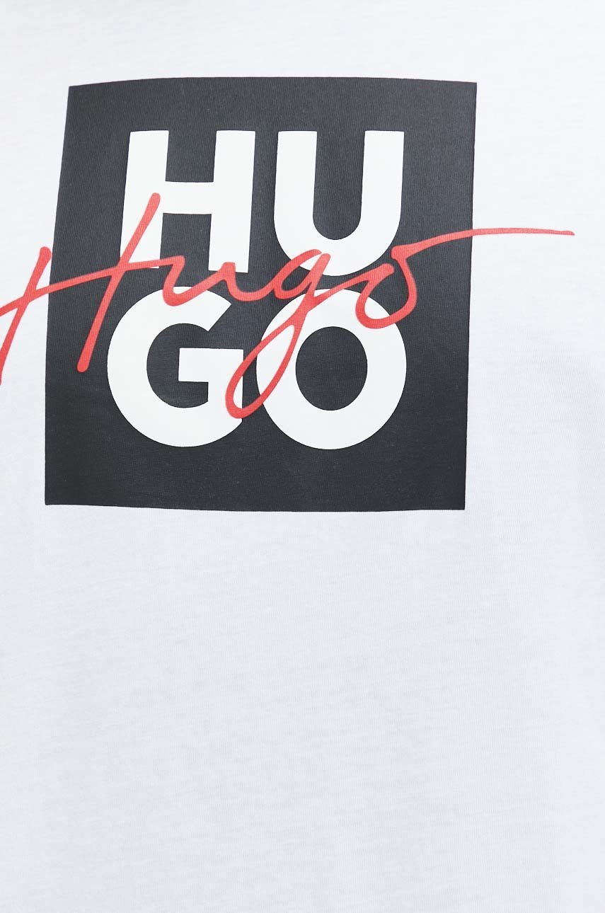 HUGO t-shirt bawełniany Męski