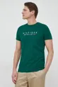 ciemny zielony Tommy Hilfiger t-shirt bawełniany
