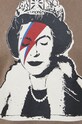 Guess t-shirt bawełniany x Banksy M3RI1U.KBDL0 brązowy
