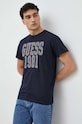 Guess t-shirt bawełniany regular granatowy M3RI14.K8FQ4