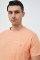 Guess t-shirt bawełniany pomarańczowy M3RI30.KBL31