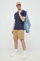 Guess t-shirt bawełniany M3RI30.KBL31 granatowy SS23