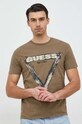Бавовняна футболка Guess зелений M3RI64.KBDL0