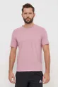 różowy Guess t-shirt HEDLEY