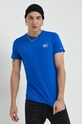 Памучна тениска Tommy Jeans син DM0DM10099.PPYX