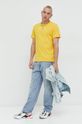 Bavlněné tričko Tommy Jeans žlutá