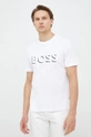 biały BOSS t-shirt bawełniany Męski