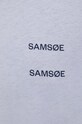Бавовняна футболка Samsoe Samsoe M22300126 фіолетовий