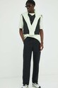 Samsoe Samsoe tricou din bumbac M22300126 verde SS25
