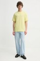 Samsoe Samsoe t-shirt bawełniany JOEL M22300126 żółty SS25