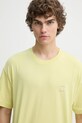 Samsoe Samsoe t-shirt bawełniany JOEL żółty M22300126