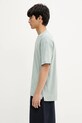 Samsoe Samsoe t-shirt bawełniany JOEL M22300126 turkusowy SS25