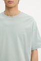 Samsoe Samsoe t-shirt in cotone JOEL turchese M22300126
