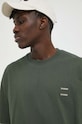 Samsoe Samsoe t-shirt bawełniany JOEL zielony M22300126