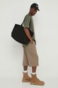 Samsoe Samsoe t-shirt bawełniany JOEL M22300126 zielony SS25