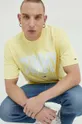żółty Tommy Jeans t-shirt bawełniany