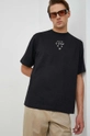 czarny G-Star Raw t-shirt bawełniany Męski