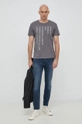 G-Star Raw t-shirt bawełniany szary