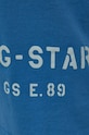 Βαμβακερό μπλουζάκι G-Star D22382.C336 μπλε