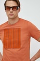 Βαμβακερό μπλουζάκι G-Star πορτοκαλί D22380.336