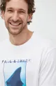 biały Paul&Shark t-shirt bawełniany
