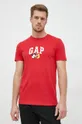 κόκκινο Βαμβακερό μπλουζάκι GAP Mickey Mouse