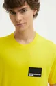 żółty Karl Lagerfeld Jeans t-shirt bawełniany