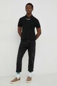 Tiger Of Sweden polo bawełniane T69087026 czarny SS23