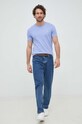Polo Ralph Lauren t-shirt bawełniany 710671438 fioletowy SS25