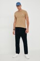 Бавовняна футболка Polo Ralph Lauren 710671438 бежевий SS25