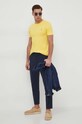 Polo Ralph Lauren t-shirt bawełniany 710671438 żółty SS25