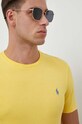 Polo Ralph Lauren t-shirt bawełniany żółty 710671438