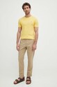 Polo Ralph Lauren t-shirt bawełniany 710671438 żółty SS25