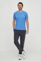 Хлопковая футболка Polo Ralph Lauren голубой