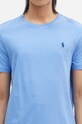 Бавовняна футболка Polo Ralph Lauren блакитний 710671438