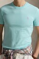 Polo Ralph Lauren t-shirt bawełniany turkusowy 710671438